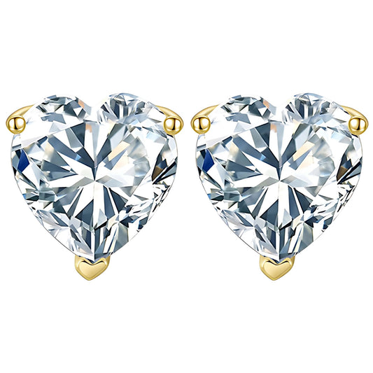 HeartCutStudEarringsforWomen5CtSimulatedDiamondSterlingSilverGingerLyne_Gold-1