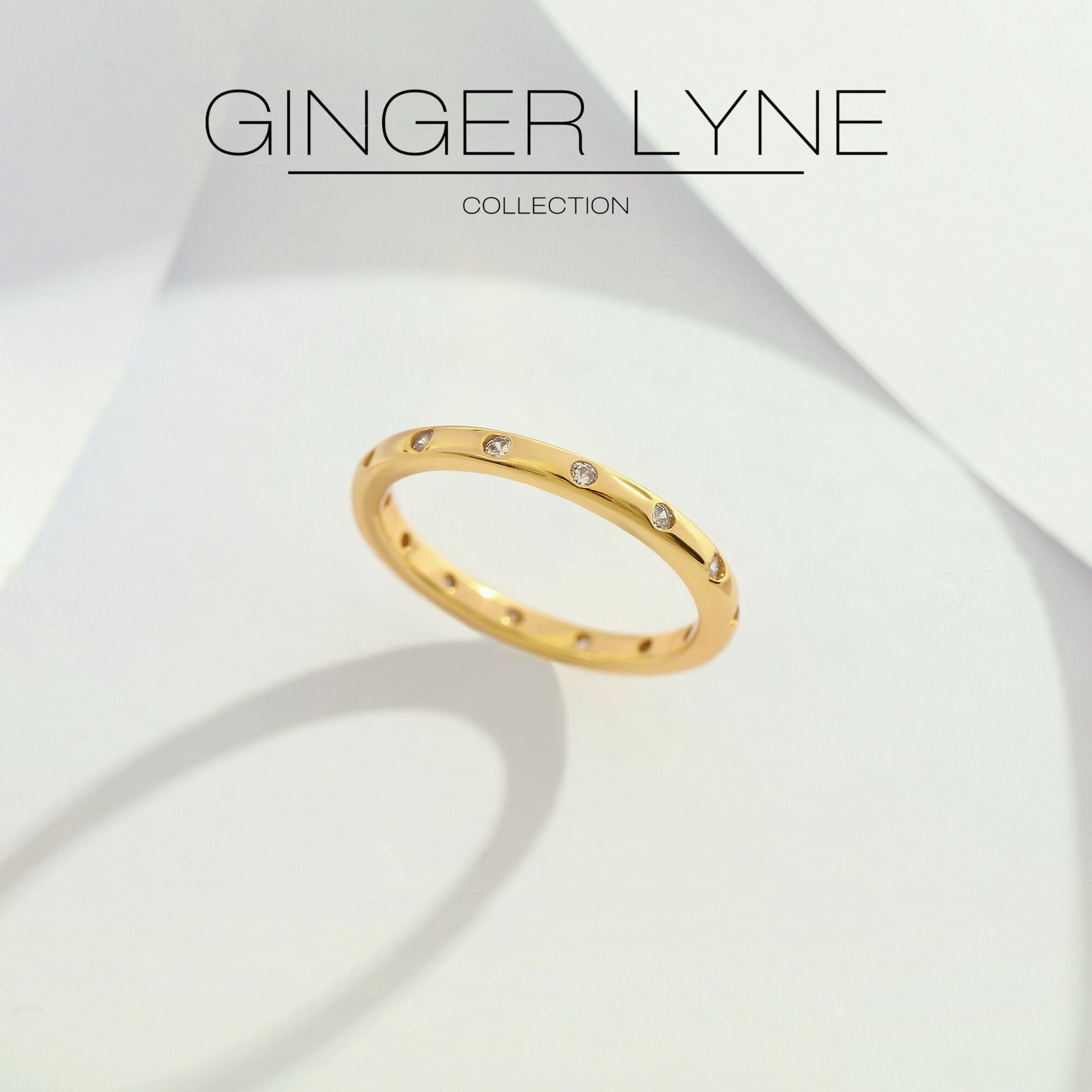 CelestaEternityRingsforWomenStackableWeddingBandsCZ2mmSterlingSilverGingerLyne_Gold-3