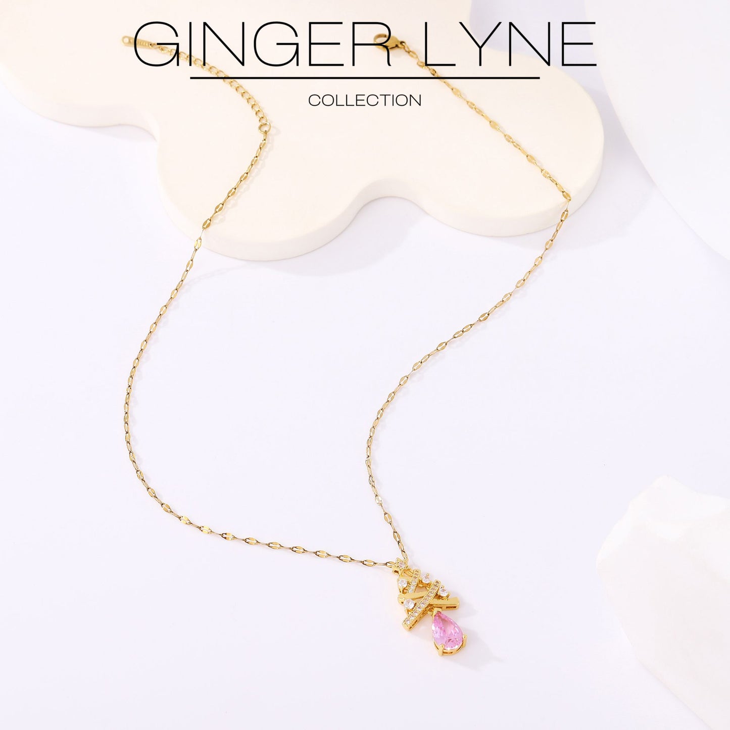 ChristamasTreeNecklaceforWomenHolidayPendantPearCZGoldPlatedStainlessSteelGingerLyneCollection_Gold-4