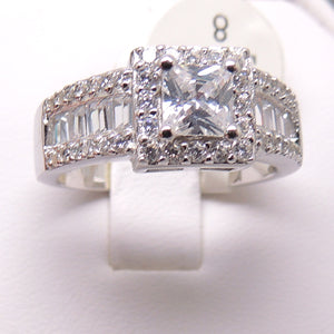 Gemma Princess Cut CZ Engagement Ring Womens Ginger Lyne Collection 9