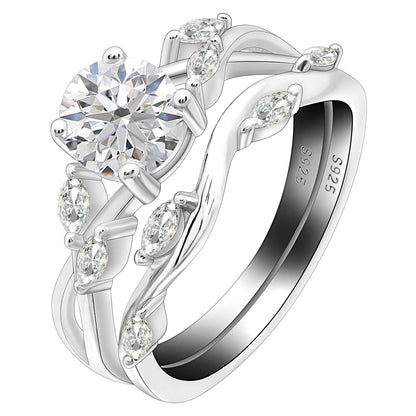 YonteWeddingRingSetforWomenSterlingSilverEngagementRing6mmCzBandGingerLyneCollection_Silver-1
