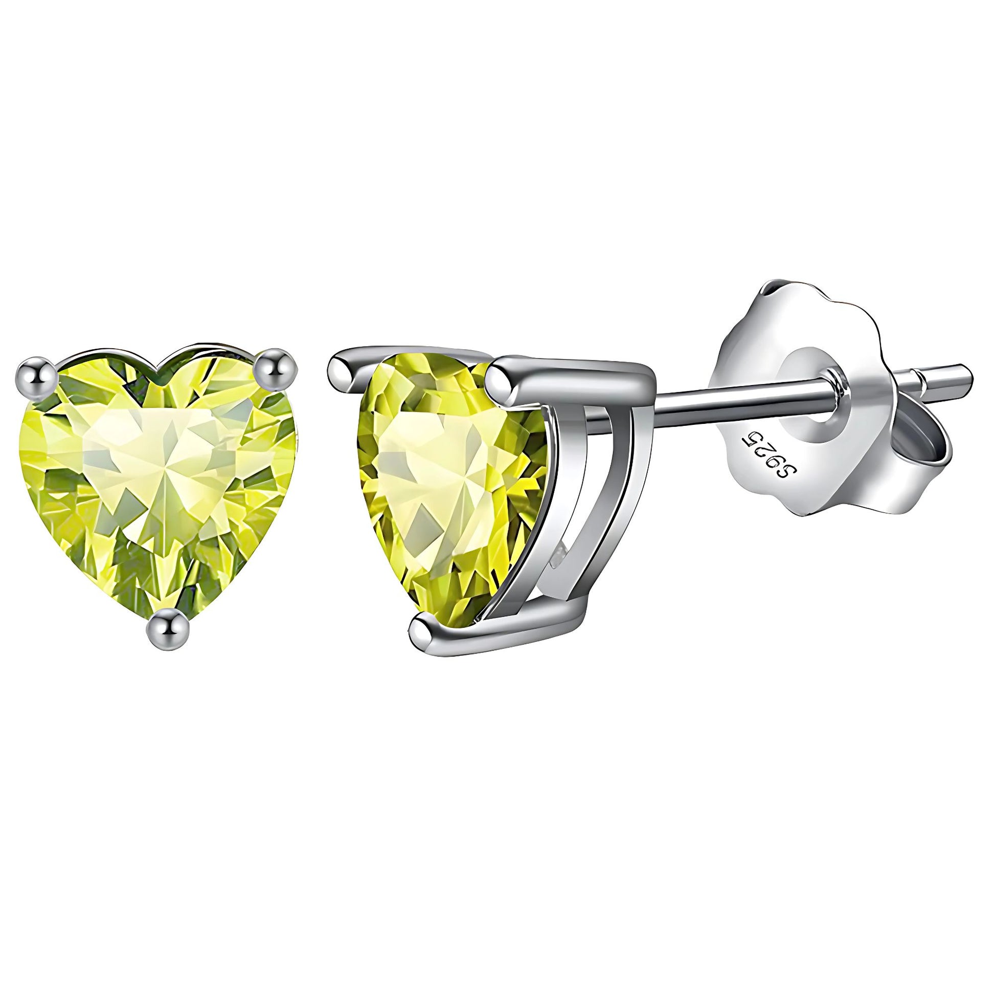 BirthstoneHeartEarringsforWomenbyGingerLyne6mmCZSolitaireStudEarringsSterlingSilver_August-1