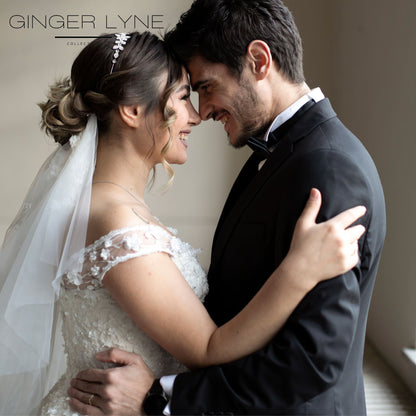 GoldToneWeddingBandRingforWomenorMen3mmStainlessSteelCZGingerLyneSize10_Gold-6