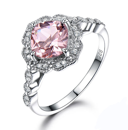 PinkMorganiteEngagementRingforWomenSterlingSilverGingerLyneCollection_Pink-8