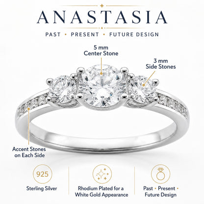 AnastasiaEngagementRingSterlingSilver3StoneWeddingGingerLyneCollection_Silver-5