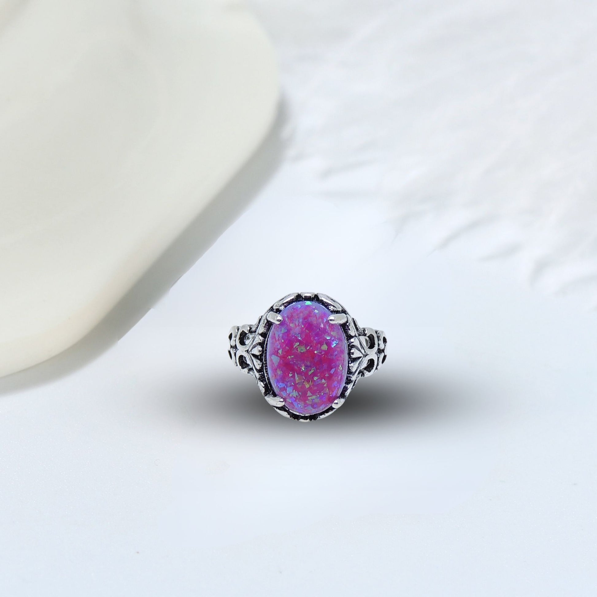 SaharaFireOpalStatementRingforWomenOval-CutGingerLyneCollection_Purple-2