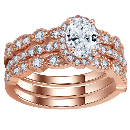 PorshaWeddingRingSetforWomenEngagementRingTwoMatchingBandsSterlingSilverbyGingerLyne_RoseGold-1