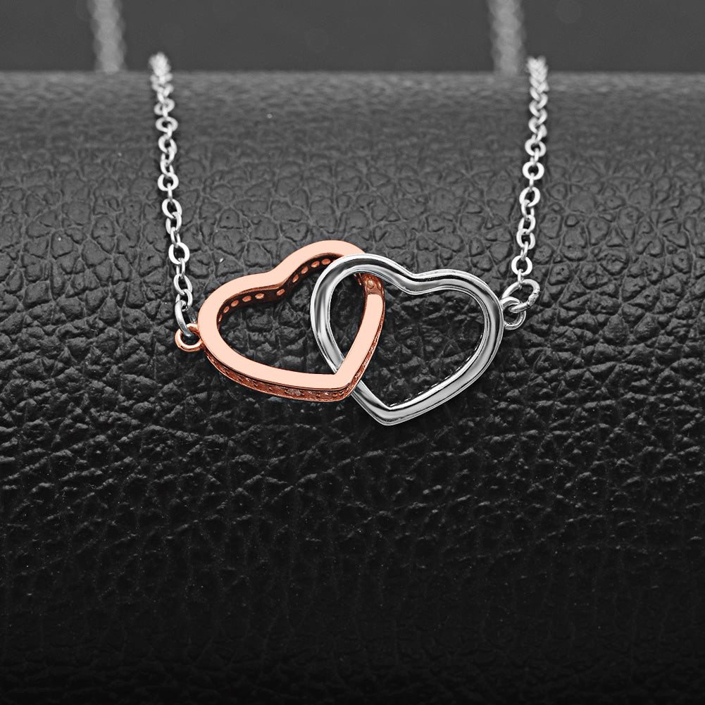 Mom Greeting Card Sterling Silver Linked Hearts Necklace Women Ginger Lyne Collection - Mom-23