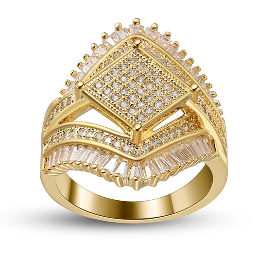 AngelicaBaguetteStatementRingforWomenGoldPlatedBaguetteCzGingerLyneCollection_Gold-1