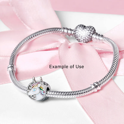 WhiteUnicornCharmEuropeanBeadCZSterlingSilverGingerLyneCollection_Silver-5