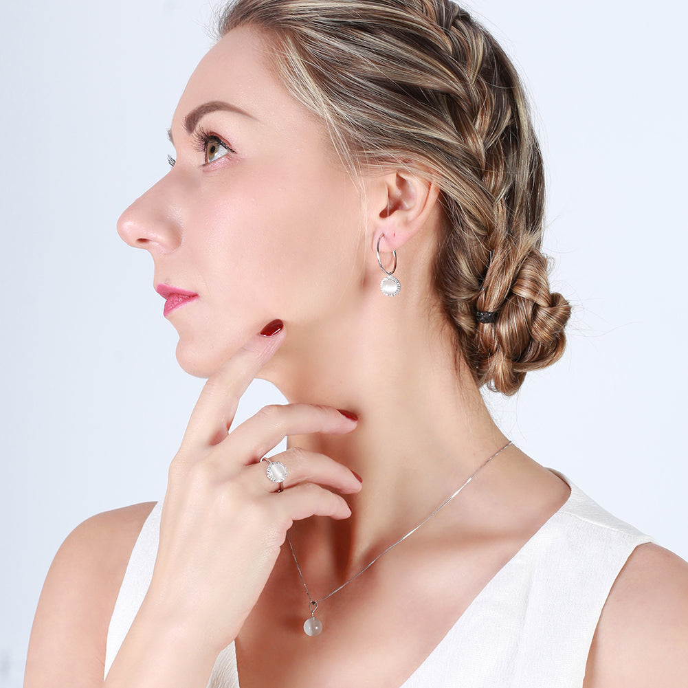DropHookEarringsforWomenSterlingSilverCubicZirconiaCharmGingerLyneCollection_Pearl-5