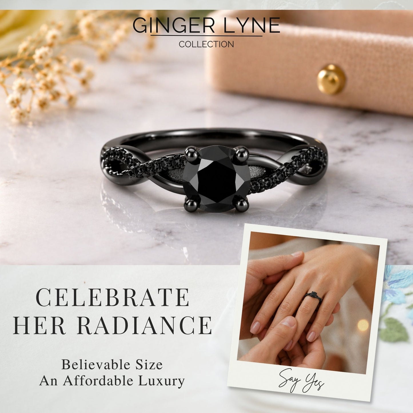 QueenaSolitiareBlackEngagementRingforWomenSterlingSilverCZGingerLyneCollection_BlackBlackStones-3