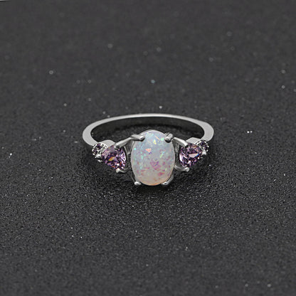 CeliaFireOpalRingPurpleEngagementWomensGingerLyneCollection_Silver-6