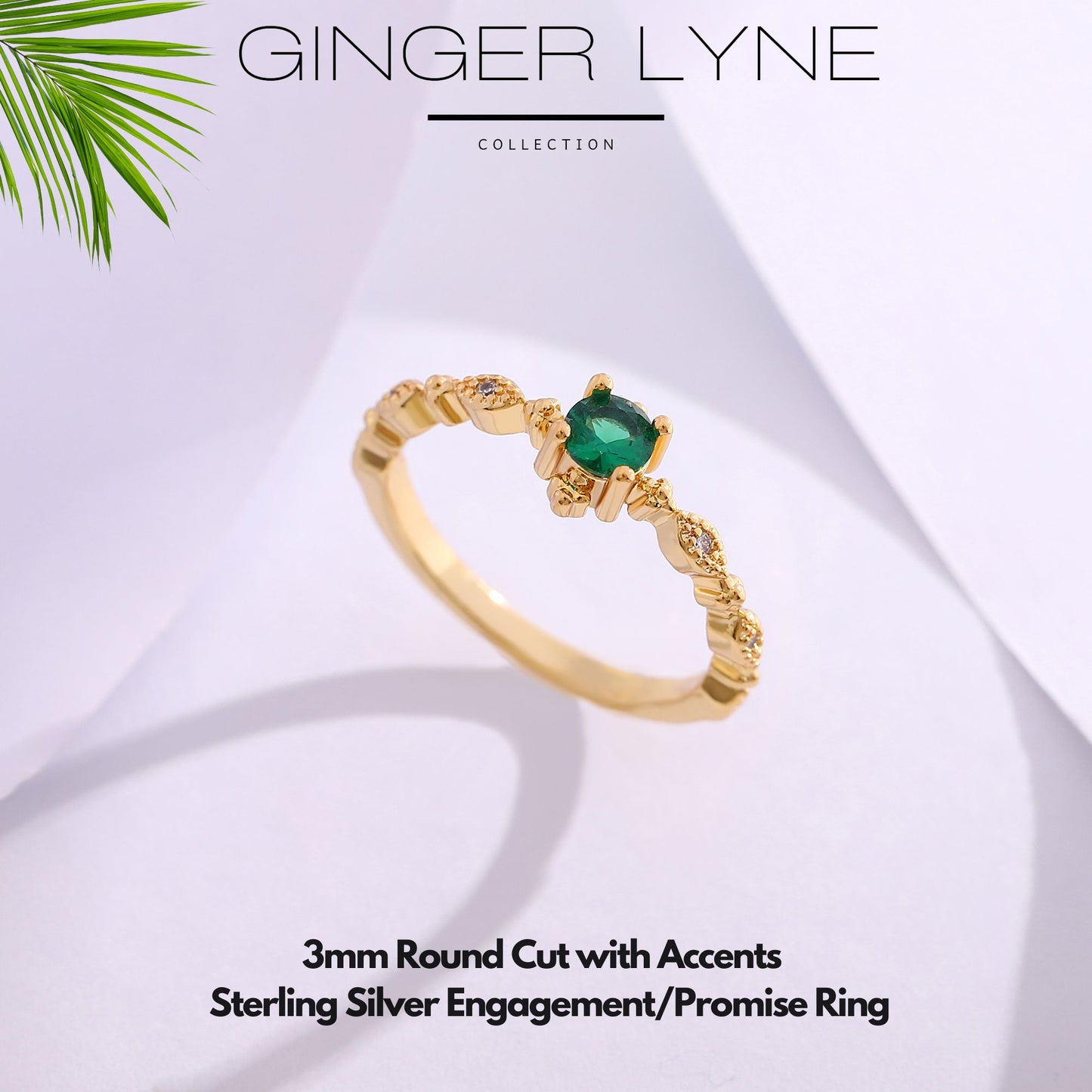 ThaliaBirthstoneEngagementRingSterlingSilverCzWomenGingerLyneCollection_Green-Silver-5