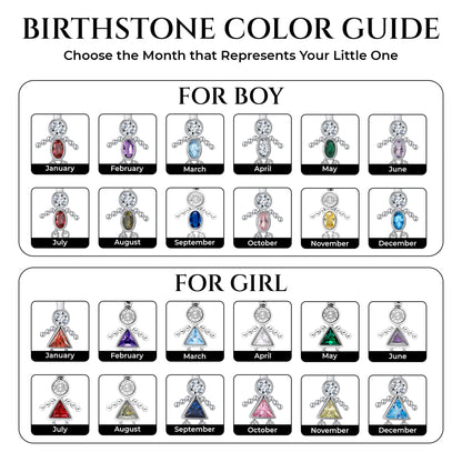 February Birthstone Necklace for Women, Simulated Amethyst Baby Girl Pendant for Mom, Sterling Silver 18 Inch Box Chain, Mothers Day Gift - Girl February