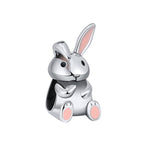 Load image into Gallery viewer, Bunny Rabbit Charm European Bead Sterling Silver Ginger Lyne Collection
