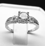 Load image into Gallery viewer, Mary Engagement Ring Sterling Silver Cubic Zirconia Womens Gigner LyneCollection Size 10
