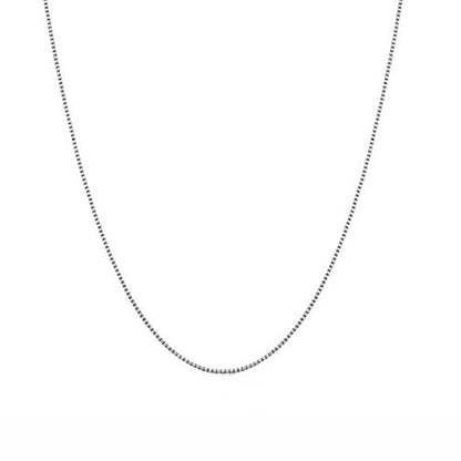 Box Necklace Chain for Men or Women by Ginger Lyne 925 Sterling Silver  20 Inch - Chain-20 Inch