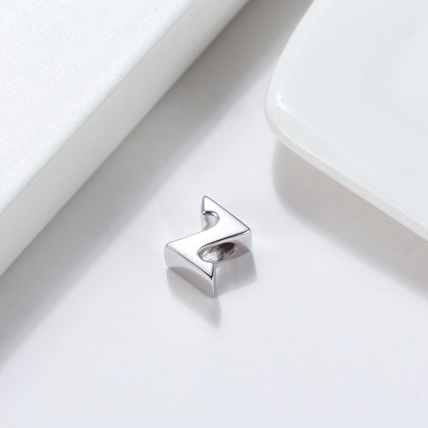 Initial Letter Charms for Women Bracelet Sterling Silver  Ginger Lyne Collection - Z