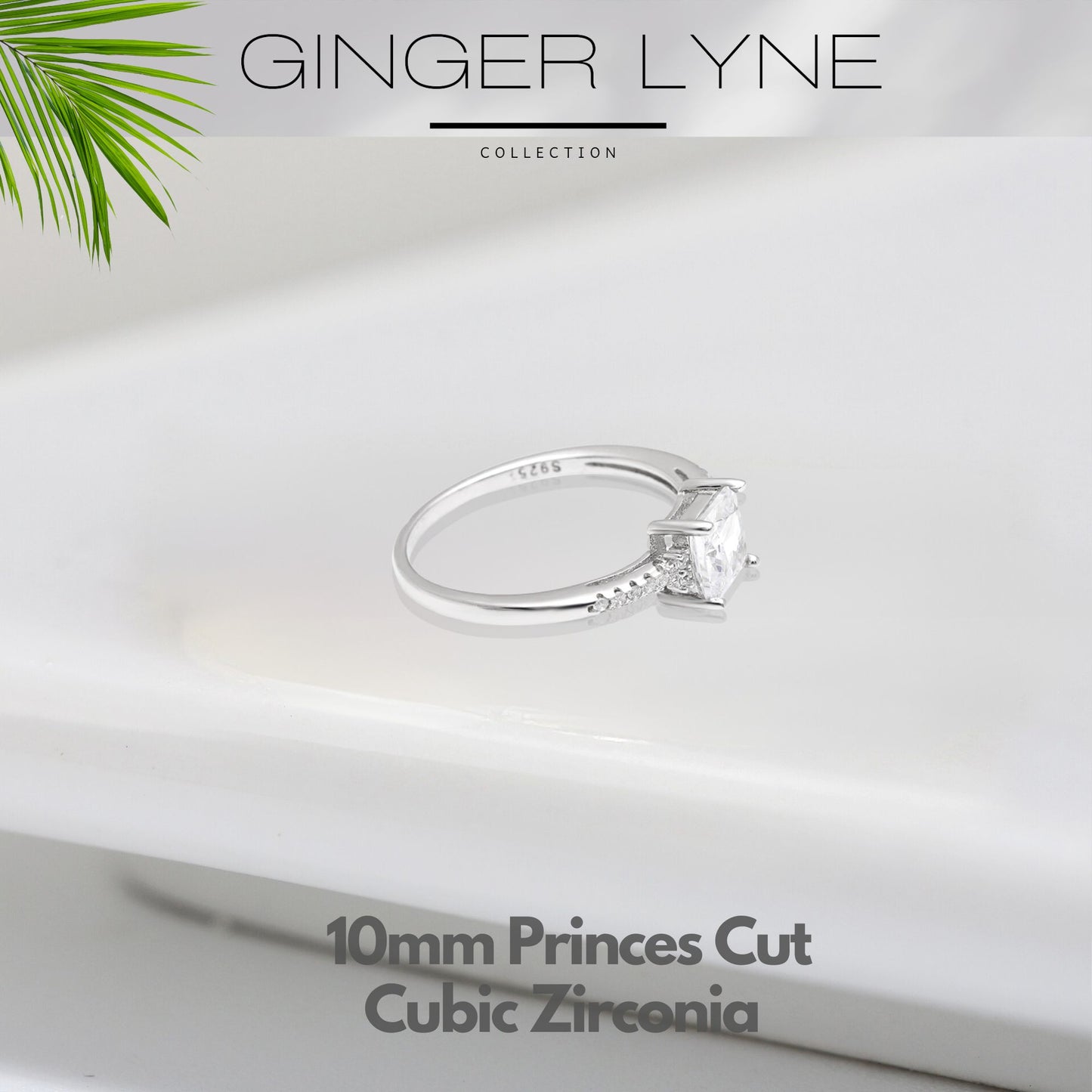 MorganEngagementRingPrincessCzSterlingSilverWomenGingerLyneCollection_Silver-3
