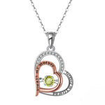 Load image into Gallery viewer, Birthstone Mom Necklace for Mother by Ginger Lyne Sterling Silver Swinging CZ - November
