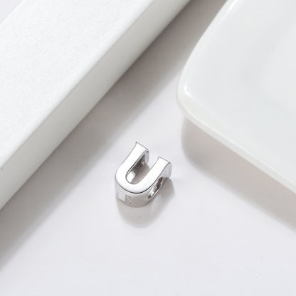 Initial Letter Charms for Women Bracelet Sterling Silver  Ginger Lyne Collection - U