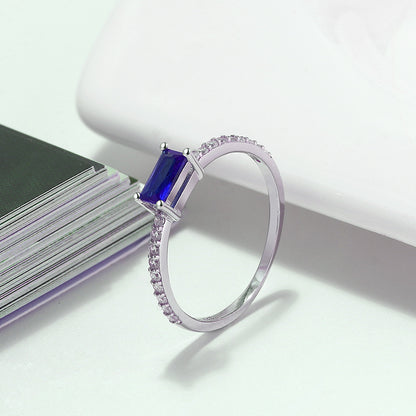 EngagementRingforWomenEmeraldCutBlueCzSterlingSilverGingerLyneCollection_Blue-4