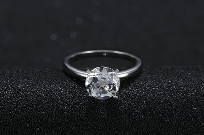 AmoreEngagementRingWomen1,2or3CtTopazSterlingGingerLyneCollection_WGold1Carat-4