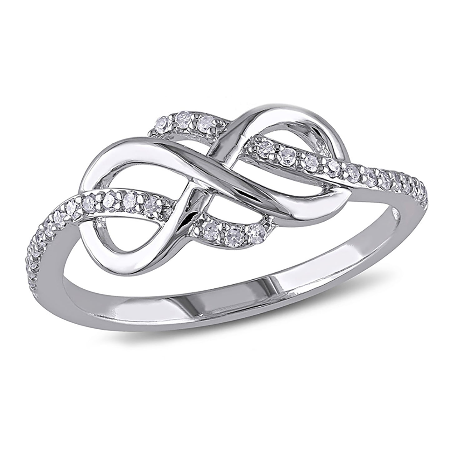 InfinityPromiseRingSterlingSilverClearCubicZirconiaGingerLyneCollection_Silver-1