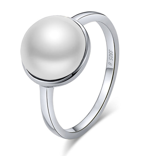 Pearl Statement Ring for Women Sterling Silver Ginger Lyne Collection - 6