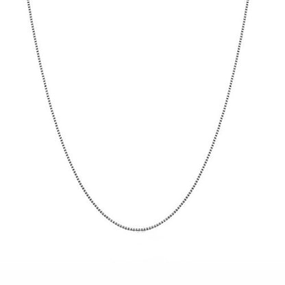 Box Chain Womens Mens 20 Inch Sterling Silver .80mm Width Ginger Lyne Collection