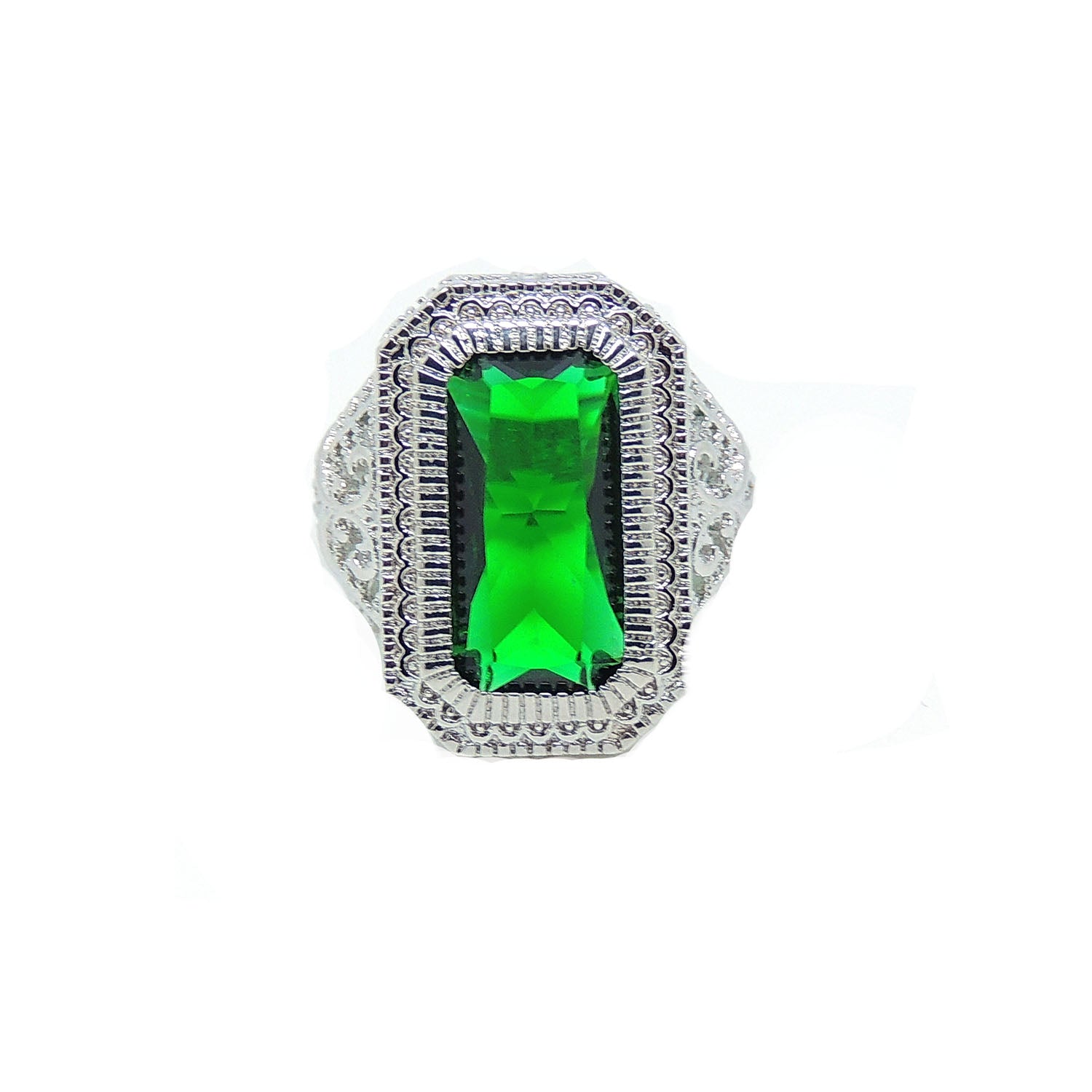 DahliaStatementRingWomensGreenEmeraldCubicZirconiaGingerLyneCollection_Green-3