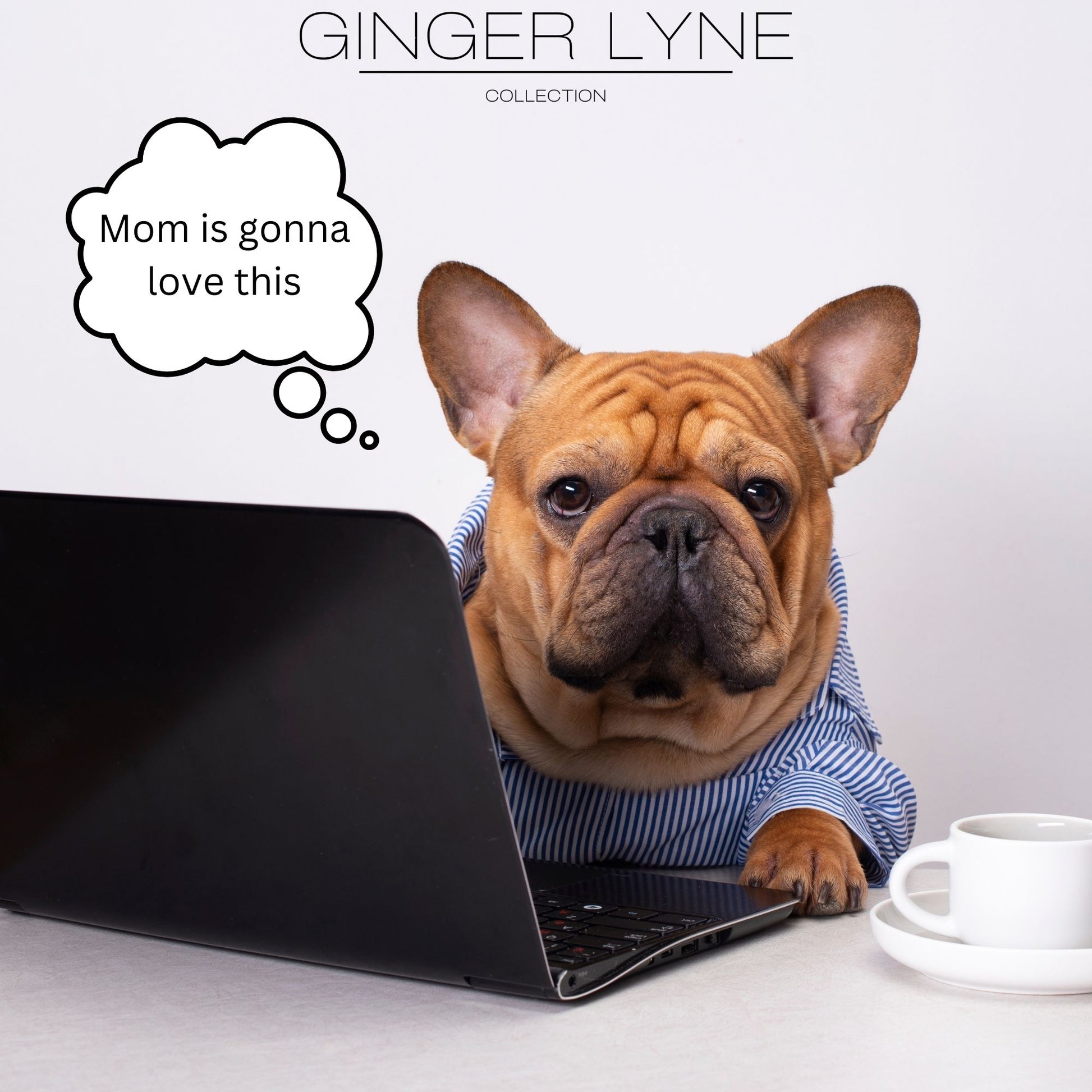 French Bulldog Dog Necklace Earrings or Set for Women Sterling Silver by Ginger Lyne - Dog Set