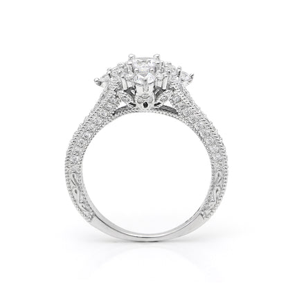 SelenaEngagementRingSterlingSilverCzClusterWomensGingerLyneCollection_Clear-3