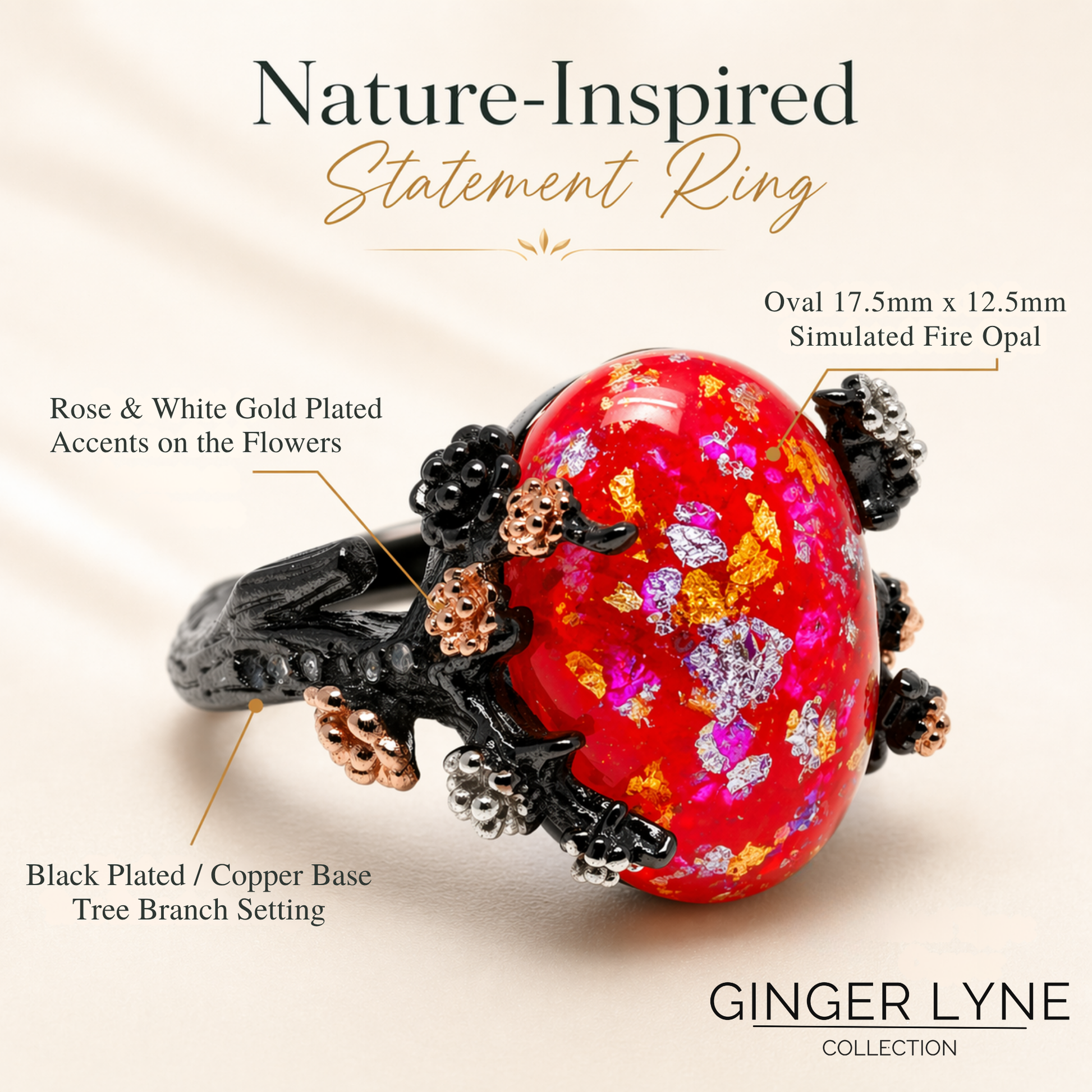 HenriettaBlackTreeBranchGothicInspiredFireOpalEngagementRingforWomenbyGingerLyne_Red-4