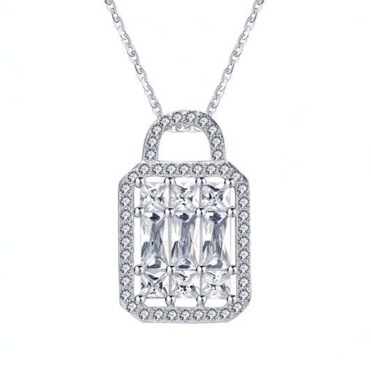 Zina Pendant Necklace for Women Cubic Zirconia Sterling Silver Ginger Lyne Collection