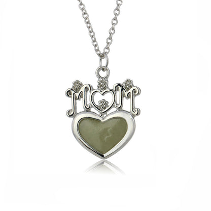 MomGlowinDarkMomPendantNecklaceWomensGingerLyneCollection_Green-1