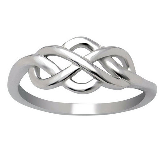 Continuum Infinity Ring 925 Sterling Silver Girls Womens Ginger Lyne Collection - 5