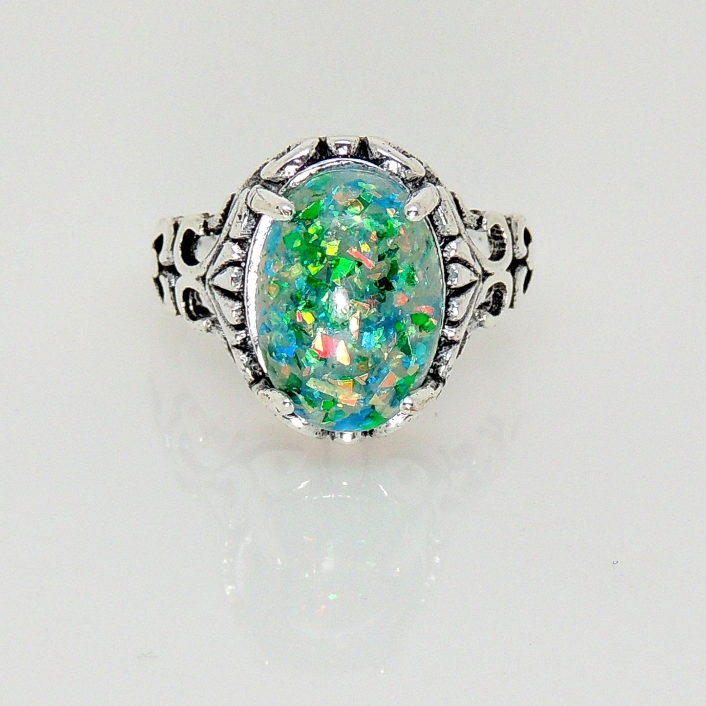 SaharaFireOpalStatementRingforWomenOval-CutGingerLyneCollection_Green-3