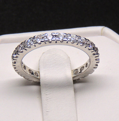 Bethany Eternity Wedding Band Ring Womens CZ by Ginger Lyne Collection Size 5