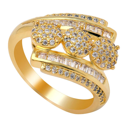 Maria Statement Engagement Bridal Ring Gold Plated Womens Ginger Lyne Collection - 8