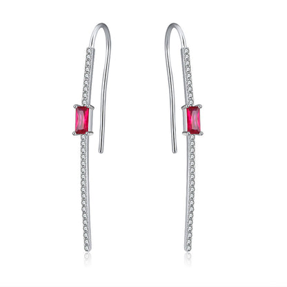 HookDropEarringsforWomenSterlingSilverRedEmeraldCzGingerLyneCollection_White-1