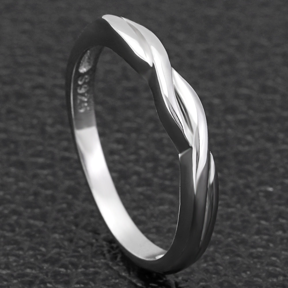 QueenaWeddingBandAnniversaryRingWomenSterlingSilverGingerLyneCollection_Silver-4