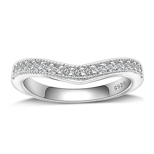 Julieanna Anniversary Band Ring Sterling Silver Cz Womens Ginger Lyne Collection