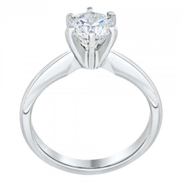 Solitaire Engagement Ring for Women 7mm Cubic Zirconia by Ginger Lyne Collection