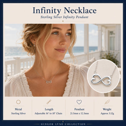 InfinityHeartsNecklacebyGingerLyneSterlingSilverChainPendantGingerLyneCollection_Silver-3