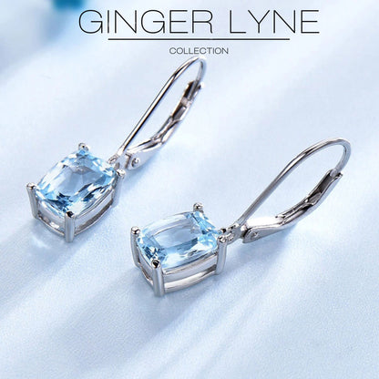 BlueTopazSimulatedDropEarringsforWomenCZWhiteGoldPlatedGingerLyneCollection_Blue-3