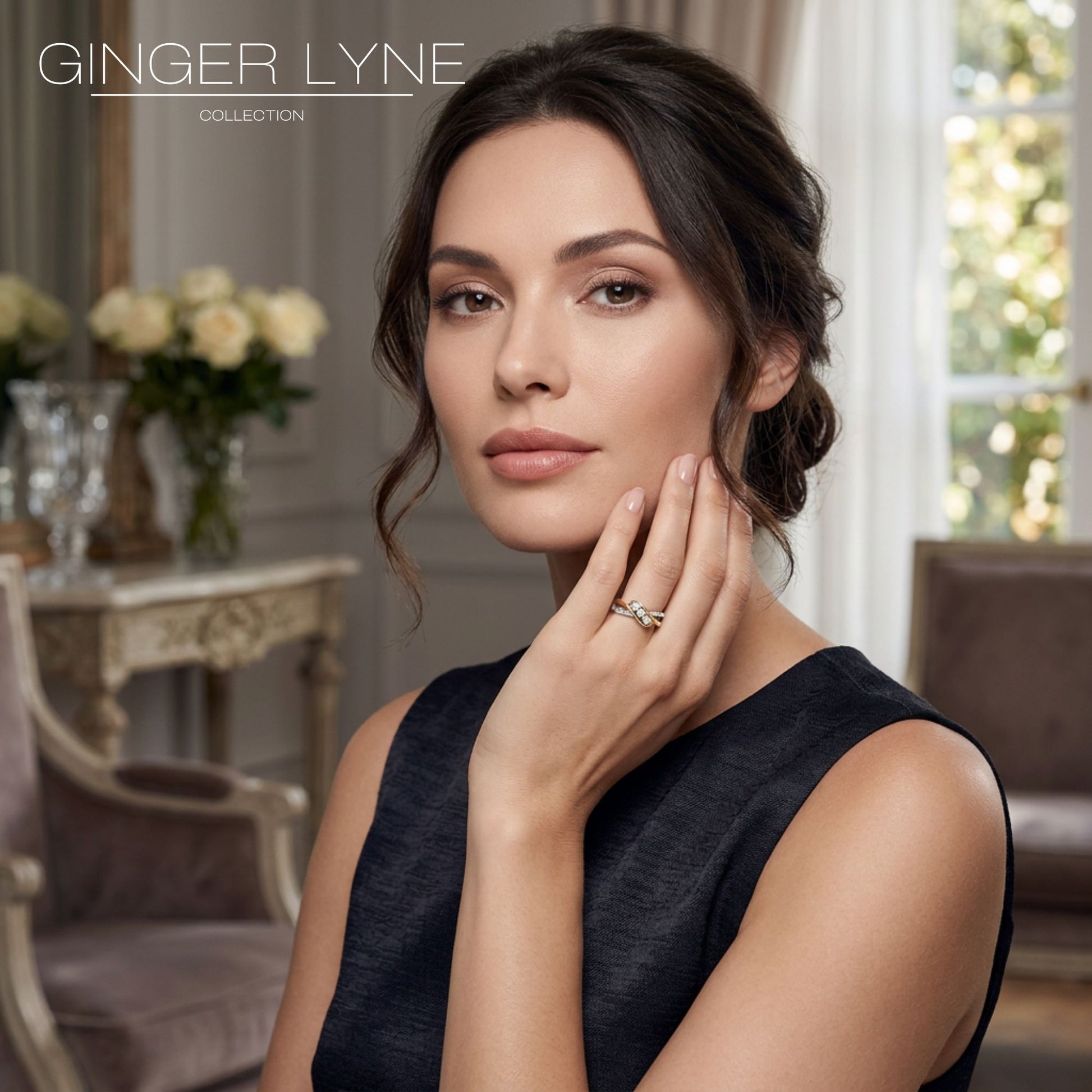 3StoneEngagementRingforWomenSterlingSilverPromiseRingforHerGingerLyneCollection_EngagementRingOnly,10-3