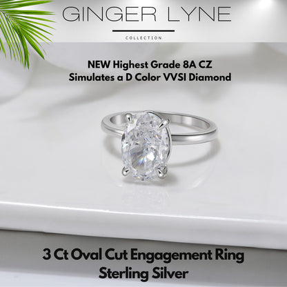 Solitaire3CtOvalEngagementRingforWomenSterlingSilverCZGingerLyneCollection_Black-5