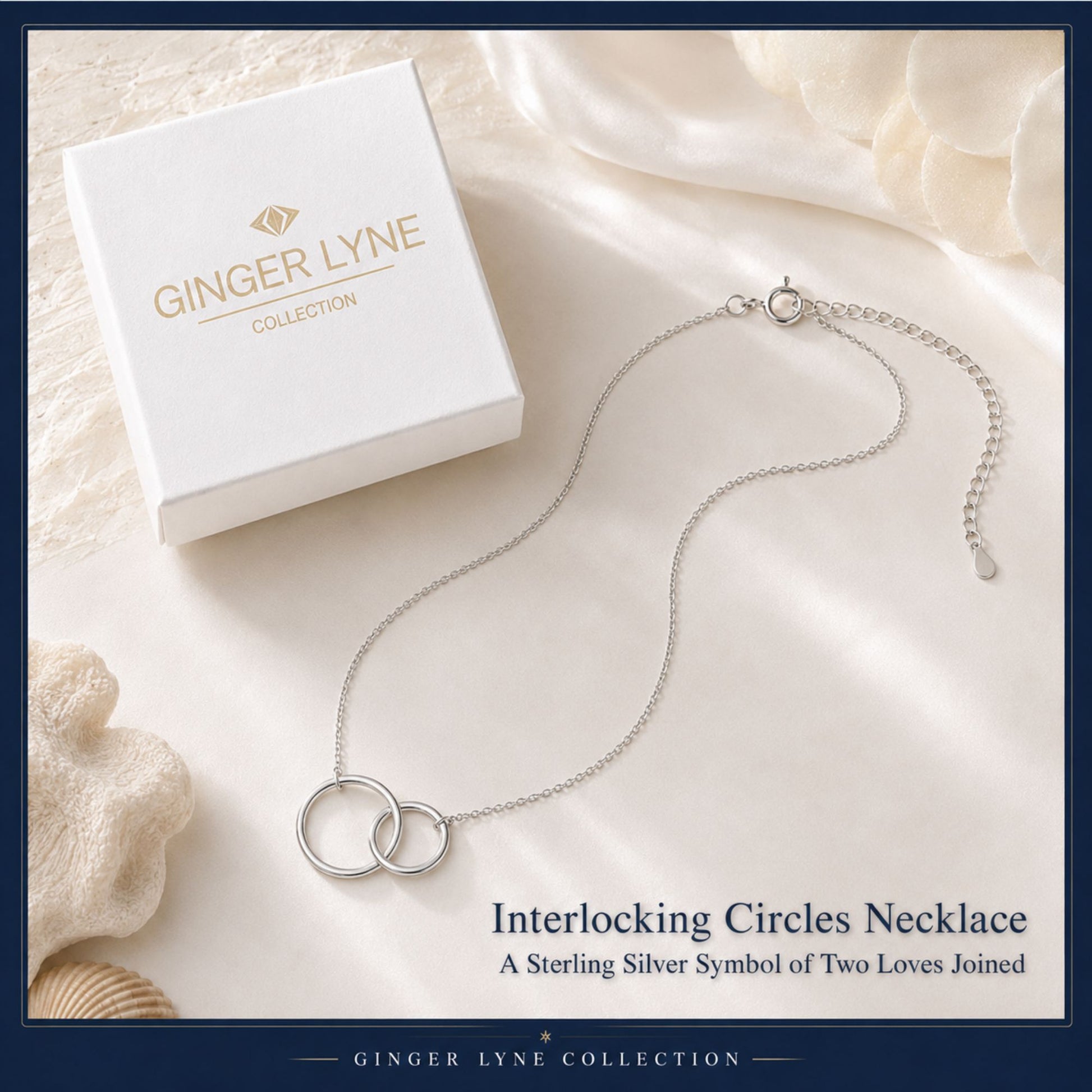 LinkedCirclesPendantNecklaceforWomen18-20",SterlingSilverGingerLyneCollection_Silver-4
